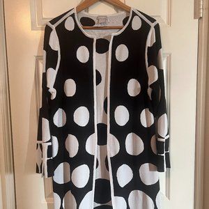Chico's Woman's Polk Dot Duster-Size (1)